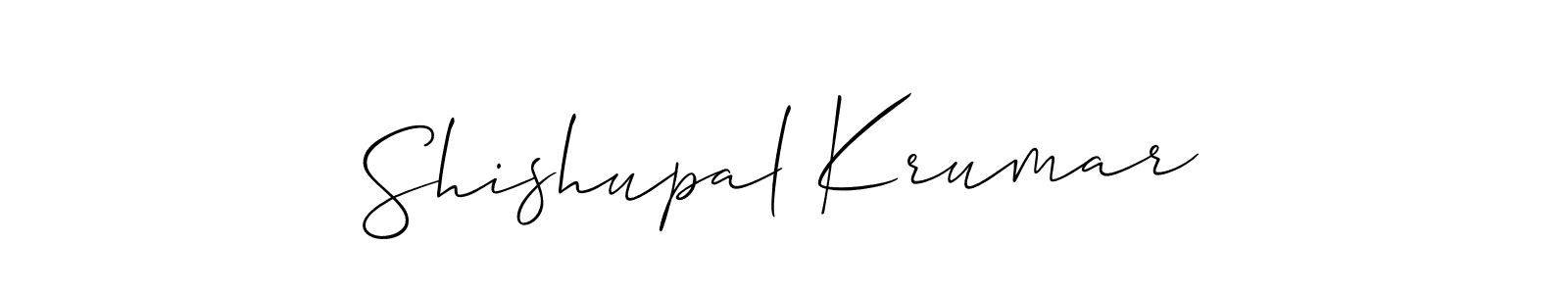 Create a beautiful signature design for name Shishupal Krumar. With this signature (Allison_Script) fonts, you can make a handwritten signature for free. Shishupal Krumar signature style 2 images and pictures png