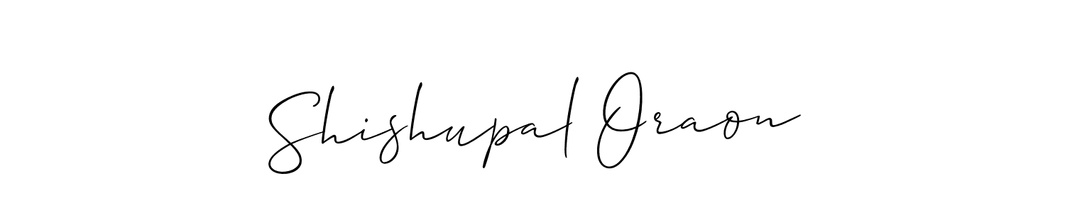 Allison_Script is a professional signature style that is perfect for those who want to add a touch of class to their signature. It is also a great choice for those who want to make their signature more unique. Get Shishupal Oraon name to fancy signature for free. Shishupal Oraon signature style 2 images and pictures png