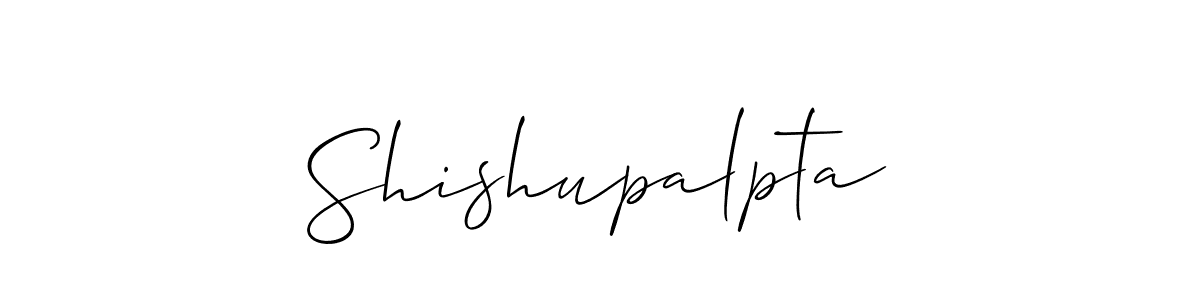 Also we have Shishupalpta name is the best signature style. Create professional handwritten signature collection using Allison_Script autograph style. Shishupalpta signature style 2 images and pictures png