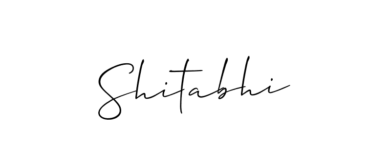You should practise on your own different ways (Allison_Script) to write your name (Shitabhi) in signature. don't let someone else do it for you. Shitabhi signature style 2 images and pictures png
