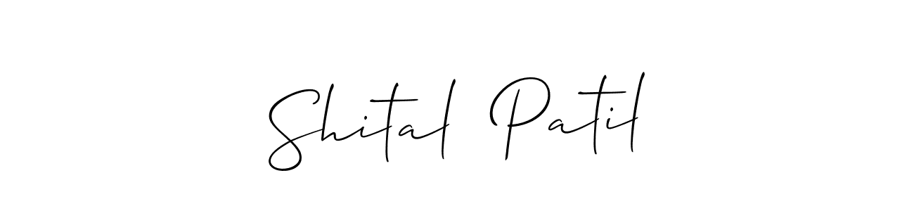 Also You can easily find your signature by using the search form. We will create Shital  Patil name handwritten signature images for you free of cost using Allison_Script sign style. Shital  Patil signature style 2 images and pictures png