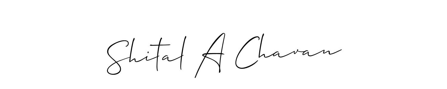 Shital A Chavan stylish signature style. Best Handwritten Sign (Allison_Script) for my name. Handwritten Signature Collection Ideas for my name Shital A Chavan. Shital A Chavan signature style 2 images and pictures png