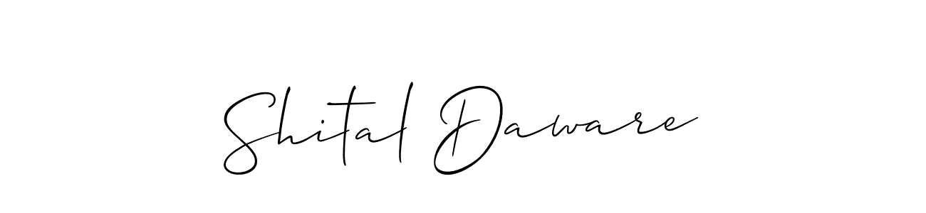 Also we have Shital Daware name is the best signature style. Create professional handwritten signature collection using Allison_Script autograph style. Shital Daware signature style 2 images and pictures png