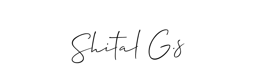 Shital G.s stylish signature style. Best Handwritten Sign (Allison_Script) for my name. Handwritten Signature Collection Ideas for my name Shital G.s. Shital G.s signature style 2 images and pictures png