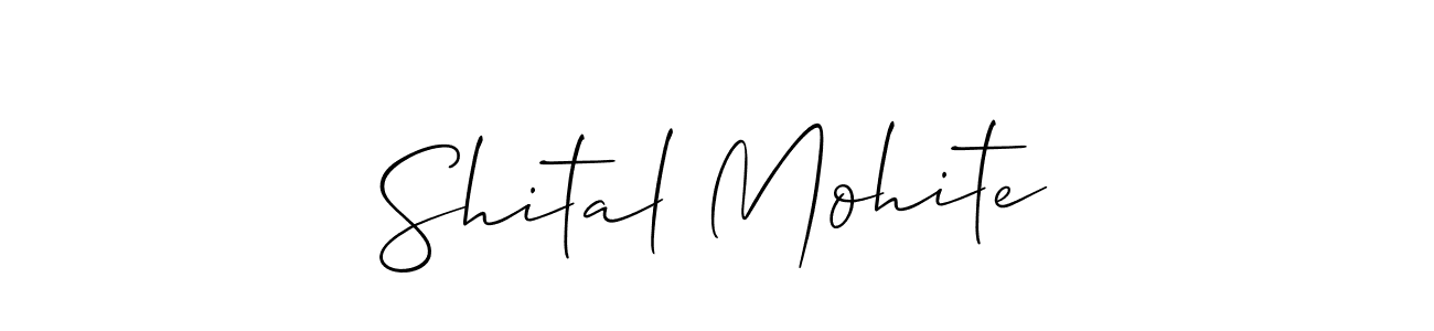 How to make Shital Mohite signature? Allison_Script is a professional autograph style. Create handwritten signature for Shital Mohite name. Shital Mohite signature style 2 images and pictures png