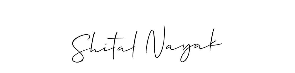 Also we have Shital Nayak name is the best signature style. Create professional handwritten signature collection using Allison_Script autograph style. Shital Nayak signature style 2 images and pictures png