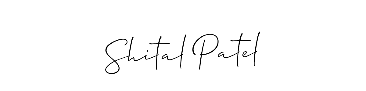 if you are searching for the best signature style for your name Shital Patel. so please give up your signature search. here we have designed multiple signature styles  using Allison_Script. Shital Patel signature style 2 images and pictures png