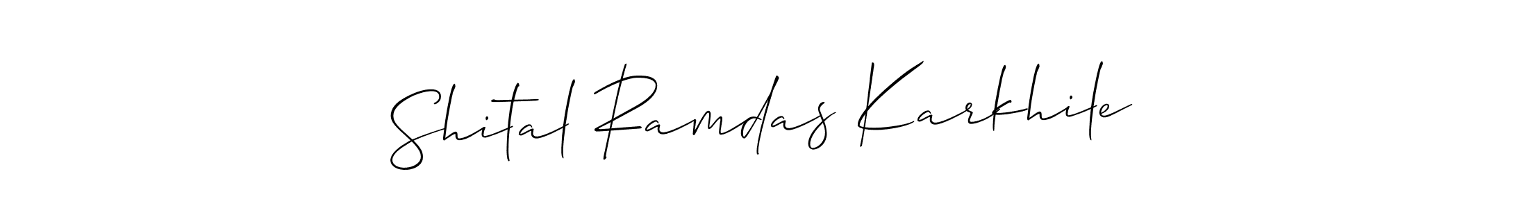 You should practise on your own different ways (Allison_Script) to write your name (Shital Ramdas Karkhile) in signature. don't let someone else do it for you. Shital Ramdas Karkhile signature style 2 images and pictures png