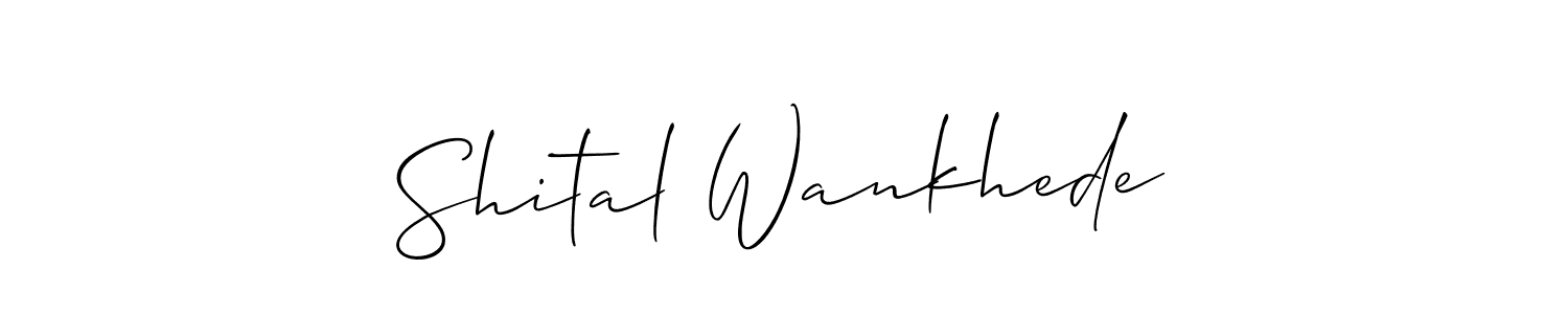 The best way (Allison_Script) to make a short signature is to pick only two or three words in your name. The name Shital Wankhede include a total of six letters. For converting this name. Shital Wankhede signature style 2 images and pictures png