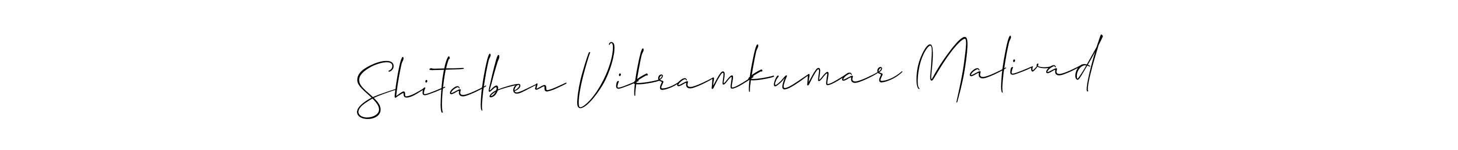 Also You can easily find your signature by using the search form. We will create Shitalben Vikramkumar Malivad name handwritten signature images for you free of cost using Allison_Script sign style. Shitalben Vikramkumar Malivad signature style 2 images and pictures png