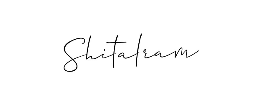 How to make Shitalram signature? Allison_Script is a professional autograph style. Create handwritten signature for Shitalram name. Shitalram signature style 2 images and pictures png