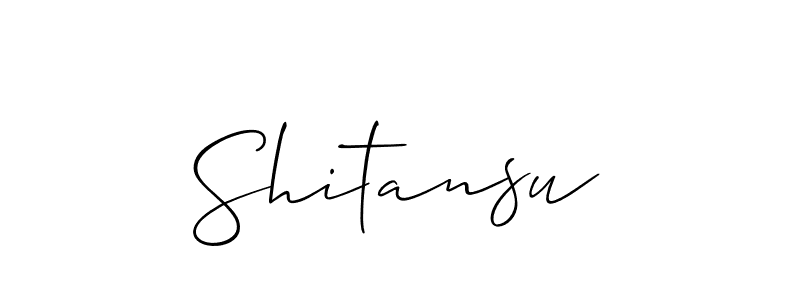 How to Draw Shitansu signature style? Allison_Script is a latest design signature styles for name Shitansu. Shitansu signature style 2 images and pictures png