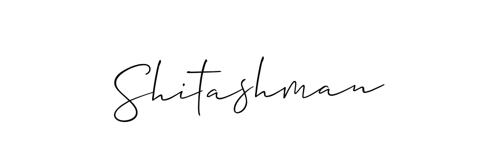 How to make Shitashman signature? Allison_Script is a professional autograph style. Create handwritten signature for Shitashman name. Shitashman signature style 2 images and pictures png