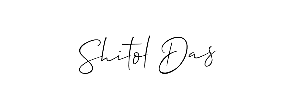 Design your own signature with our free online signature maker. With this signature software, you can create a handwritten (Allison_Script) signature for name Shitol Das. Shitol Das signature style 2 images and pictures png