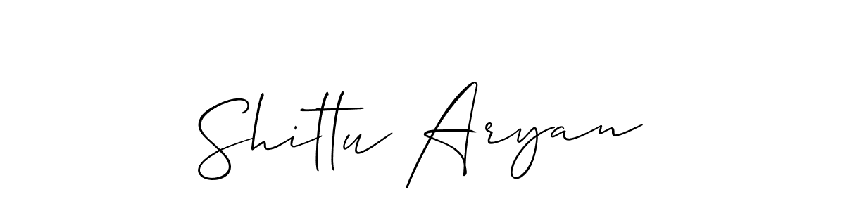 The best way (Allison_Script) to make a short signature is to pick only two or three words in your name. The name Shittu Aryan include a total of six letters. For converting this name. Shittu Aryan signature style 2 images and pictures png