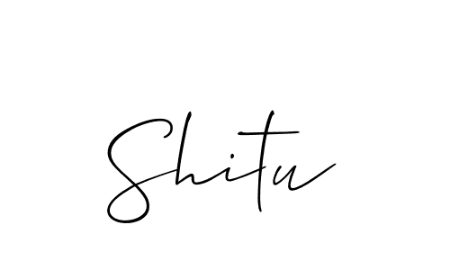 How to make Shitu signature? Allison_Script is a professional autograph style. Create handwritten signature for Shitu name. Shitu signature style 2 images and pictures png