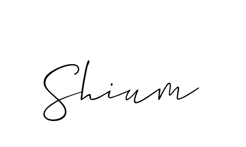 Shium stylish signature style. Best Handwritten Sign (Allison_Script) for my name. Handwritten Signature Collection Ideas for my name Shium. Shium signature style 2 images and pictures png