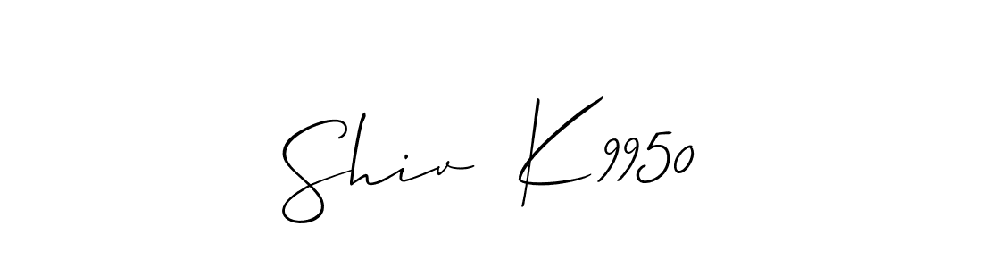 Similarly Allison_Script is the best handwritten signature design. Signature creator online .You can use it as an online autograph creator for name Shiv  K9950. Shiv  K9950 signature style 2 images and pictures png