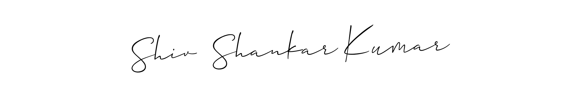 Also we have Shiv  Shankar Kumar name is the best signature style. Create professional handwritten signature collection using Allison_Script autograph style. Shiv  Shankar Kumar signature style 2 images and pictures png