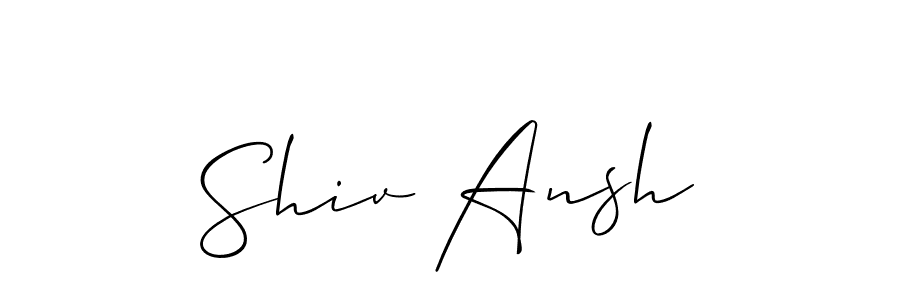 This is the best signature style for the Shiv Ansh name. Also you like these signature font (Allison_Script). Mix name signature. Shiv Ansh signature style 2 images and pictures png