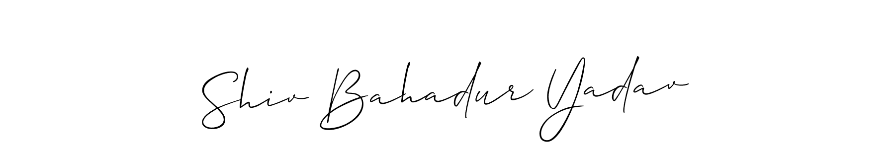 This is the best signature style for the Shiv Bahadur Yadav name. Also you like these signature font (Allison_Script). Mix name signature. Shiv Bahadur Yadav signature style 2 images and pictures png