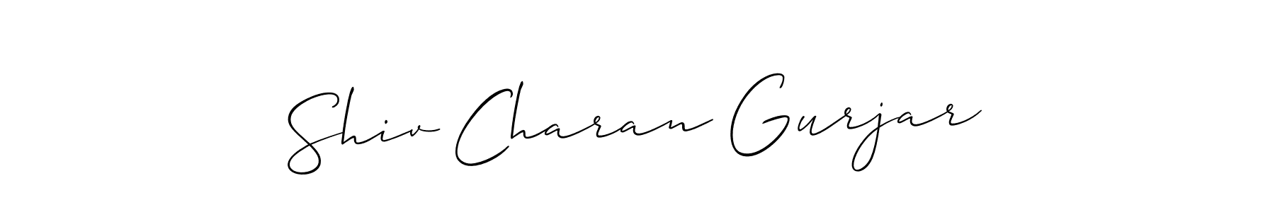 Similarly Allison_Script is the best handwritten signature design. Signature creator online .You can use it as an online autograph creator for name Shiv Charan Gurjar. Shiv Charan Gurjar signature style 2 images and pictures png