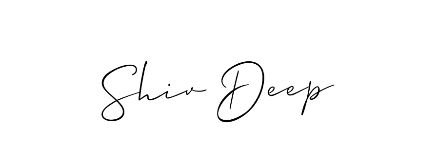 Also we have Shiv Deep name is the best signature style. Create professional handwritten signature collection using Allison_Script autograph style. Shiv Deep signature style 2 images and pictures png