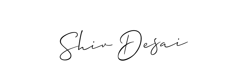 Best and Professional Signature Style for Shiv Desai. Allison_Script Best Signature Style Collection. Shiv Desai signature style 2 images and pictures png