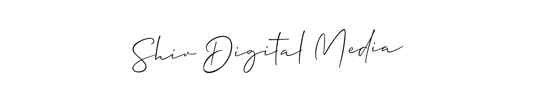 You can use this online signature creator to create a handwritten signature for the name Shiv Digital Media. This is the best online autograph maker. Shiv Digital Media signature style 2 images and pictures png