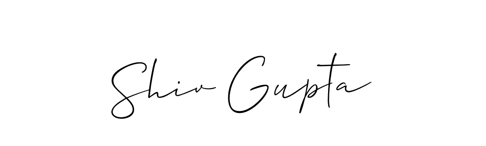 The best way (Allison_Script) to make a short signature is to pick only two or three words in your name. The name Shiv Gupta include a total of six letters. For converting this name. Shiv Gupta signature style 2 images and pictures png