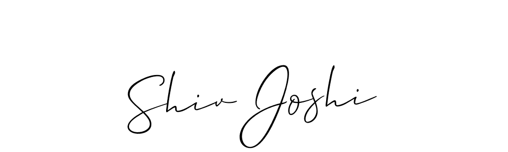 How to make Shiv Joshi name signature. Use Allison_Script style for creating short signs online. This is the latest handwritten sign. Shiv Joshi signature style 2 images and pictures png