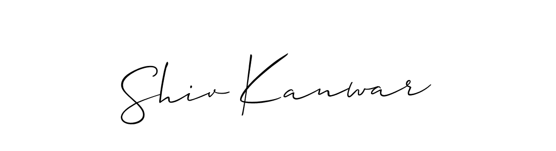 if you are searching for the best signature style for your name Shiv Kanwar. so please give up your signature search. here we have designed multiple signature styles  using Allison_Script. Shiv Kanwar signature style 2 images and pictures png