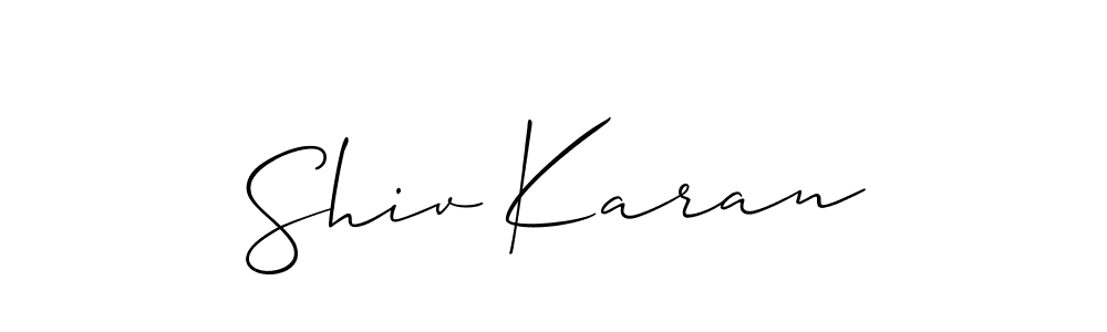 How to Draw Shiv Karan signature style? Allison_Script is a latest design signature styles for name Shiv Karan. Shiv Karan signature style 2 images and pictures png