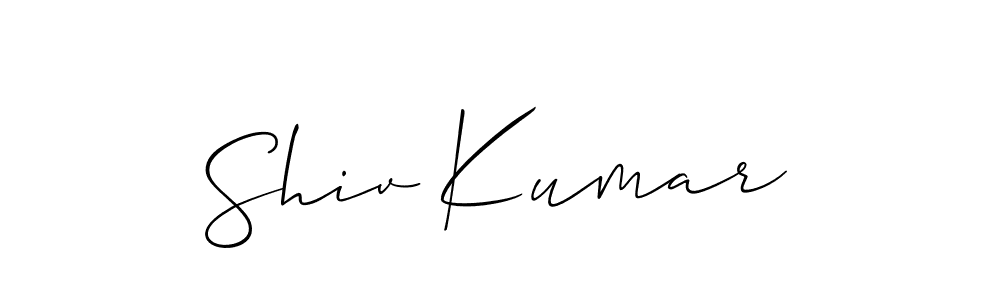 Make a beautiful signature design for name Shiv Kumar. With this signature (Allison_Script) style, you can create a handwritten signature for free. Shiv Kumar signature style 2 images and pictures png