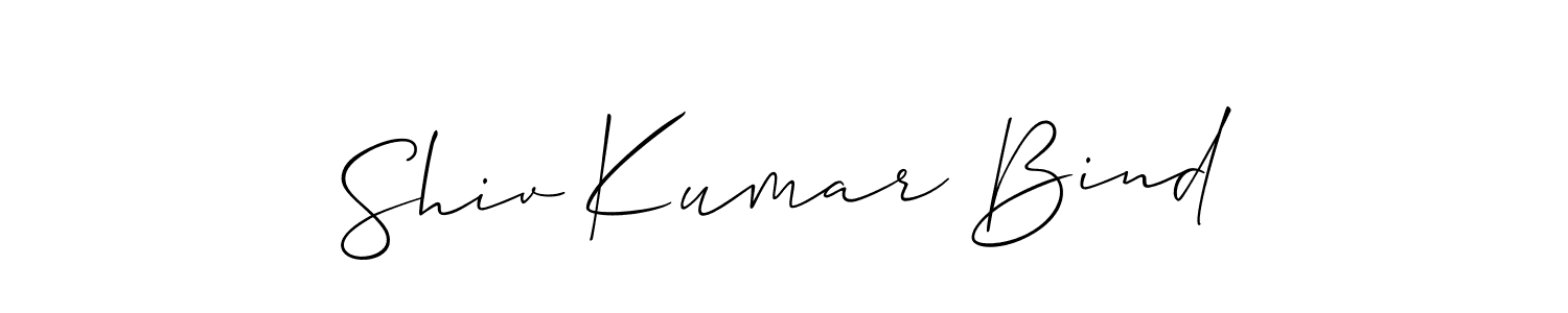 The best way (Allison_Script) to make a short signature is to pick only two or three words in your name. The name Shiv Kumar Bind include a total of six letters. For converting this name. Shiv Kumar Bind signature style 2 images and pictures png