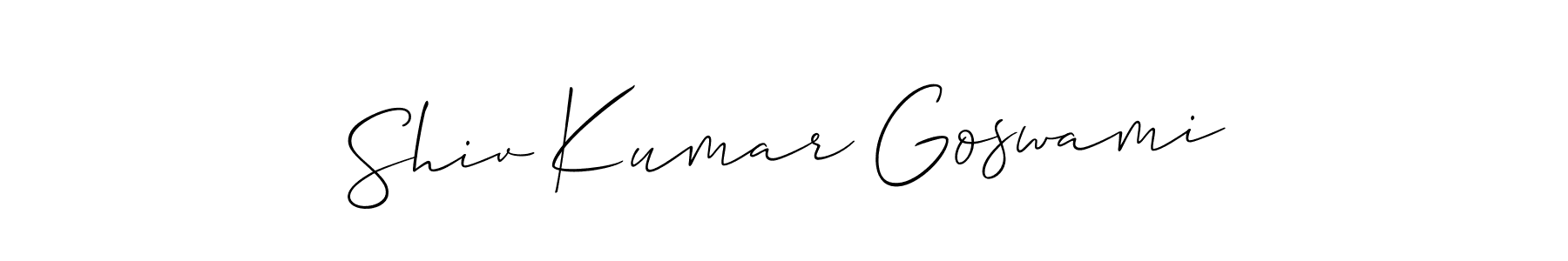 Also You can easily find your signature by using the search form. We will create Shiv Kumar Goswami name handwritten signature images for you free of cost using Allison_Script sign style. Shiv Kumar Goswami signature style 2 images and pictures png