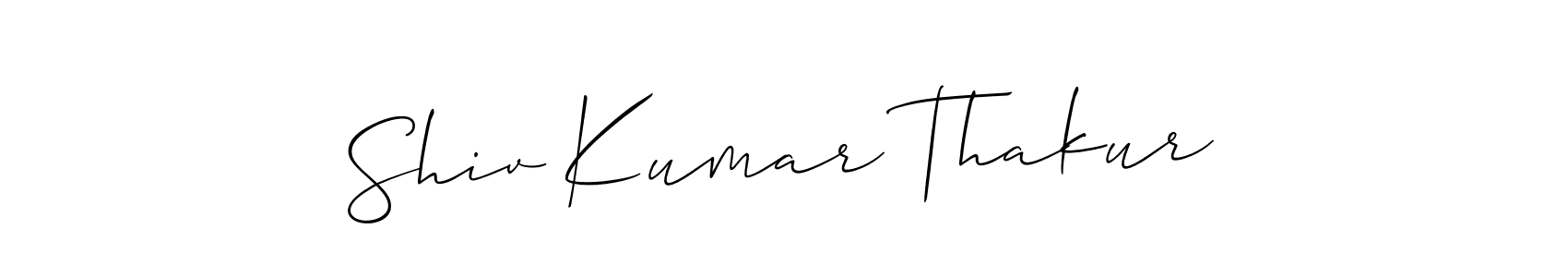 How to make Shiv Kumar Thakur name signature. Use Allison_Script style for creating short signs online. This is the latest handwritten sign. Shiv Kumar Thakur signature style 2 images and pictures png