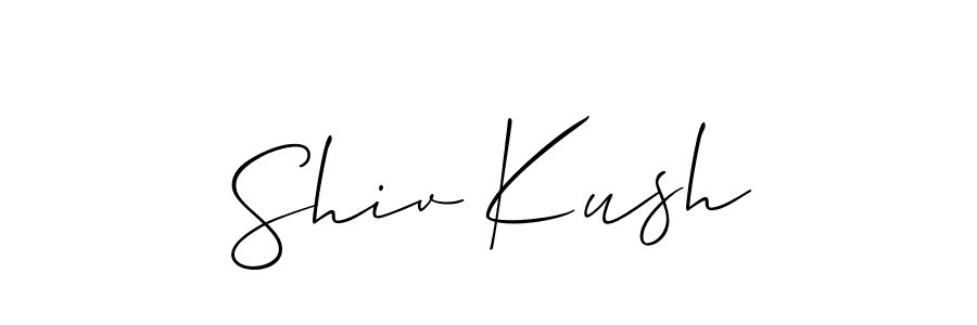 How to Draw Shiv Kush signature style? Allison_Script is a latest design signature styles for name Shiv Kush. Shiv Kush signature style 2 images and pictures png
