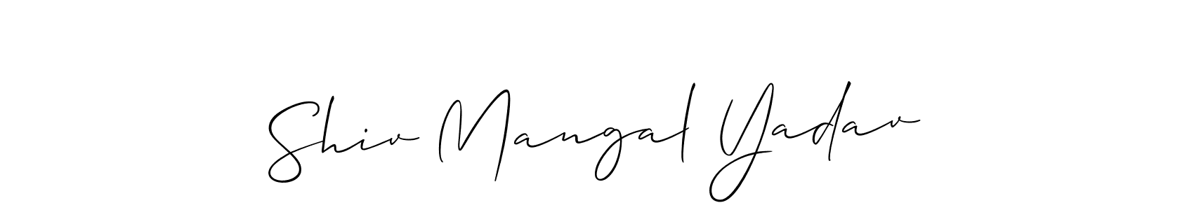 Make a beautiful signature design for name Shiv Mangal Yadav. Use this online signature maker to create a handwritten signature for free. Shiv Mangal Yadav signature style 2 images and pictures png