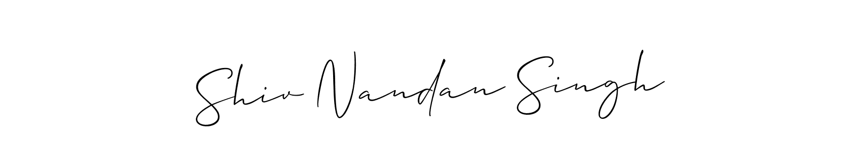 Make a short Shiv Nandan Singh signature style. Manage your documents anywhere anytime using Allison_Script. Create and add eSignatures, submit forms, share and send files easily. Shiv Nandan Singh signature style 2 images and pictures png