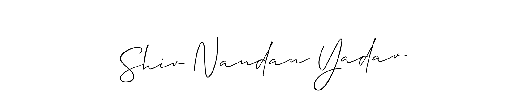 Shiv Nandan Yadav stylish signature style. Best Handwritten Sign (Allison_Script) for my name. Handwritten Signature Collection Ideas for my name Shiv Nandan Yadav. Shiv Nandan Yadav signature style 2 images and pictures png