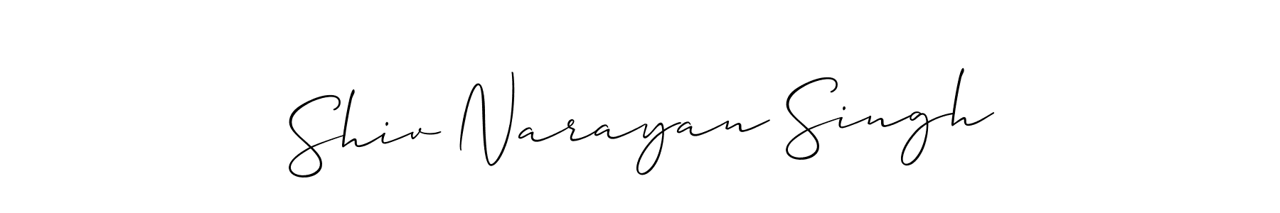 Shiv Narayan Singh stylish signature style. Best Handwritten Sign (Allison_Script) for my name. Handwritten Signature Collection Ideas for my name Shiv Narayan Singh. Shiv Narayan Singh signature style 2 images and pictures png