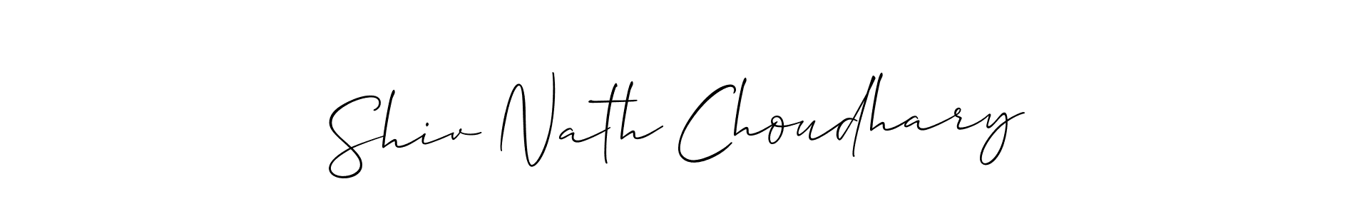 It looks lik you need a new signature style for name Shiv Nath Choudhary. Design unique handwritten (Allison_Script) signature with our free signature maker in just a few clicks. Shiv Nath Choudhary signature style 2 images and pictures png