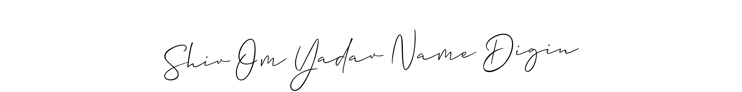 Use a signature maker to create a handwritten signature online. With this signature software, you can design (Allison_Script) your own signature for name Shiv Om Yadav Name Digin. Shiv Om Yadav Name Digin signature style 2 images and pictures png