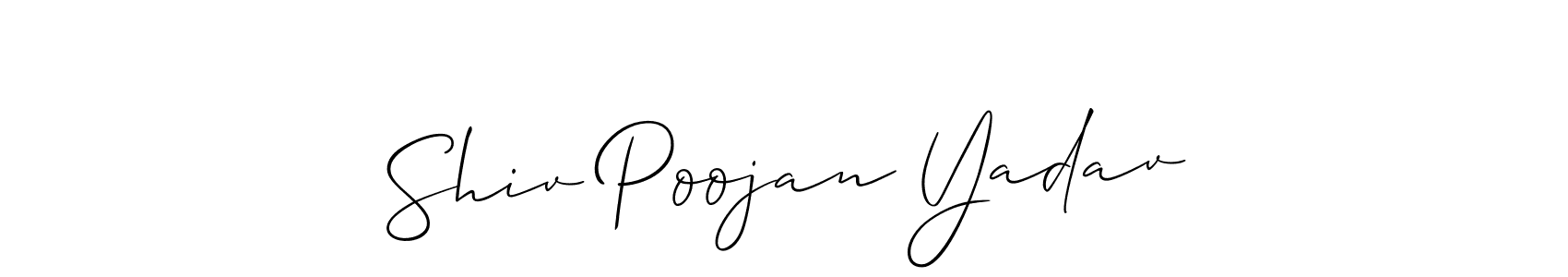 You can use this online signature creator to create a handwritten signature for the name Shiv Poojan Yadav. This is the best online autograph maker. Shiv Poojan Yadav signature style 2 images and pictures png