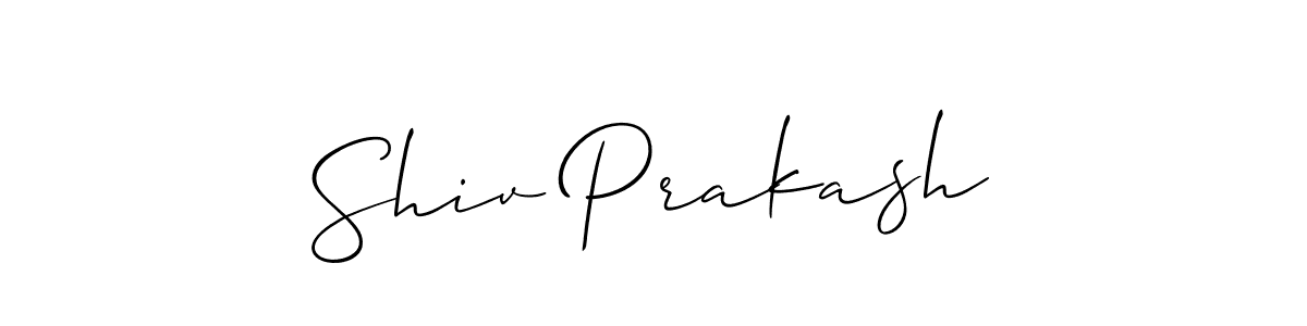 It looks lik you need a new signature style for name Shiv Prakash. Design unique handwritten (Allison_Script) signature with our free signature maker in just a few clicks. Shiv Prakash signature style 2 images and pictures png