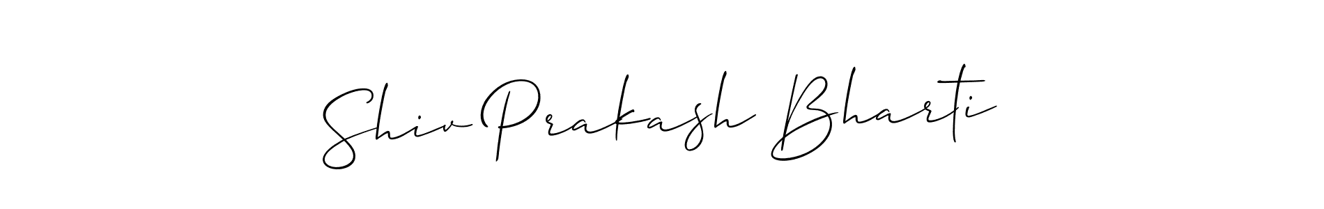 Make a short Shiv Prakash Bharti signature style. Manage your documents anywhere anytime using Allison_Script. Create and add eSignatures, submit forms, share and send files easily. Shiv Prakash Bharti signature style 2 images and pictures png