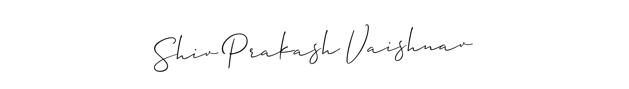 This is the best signature style for the Shiv Prakash Vaishnav name. Also you like these signature font (Allison_Script). Mix name signature. Shiv Prakash Vaishnav signature style 2 images and pictures png