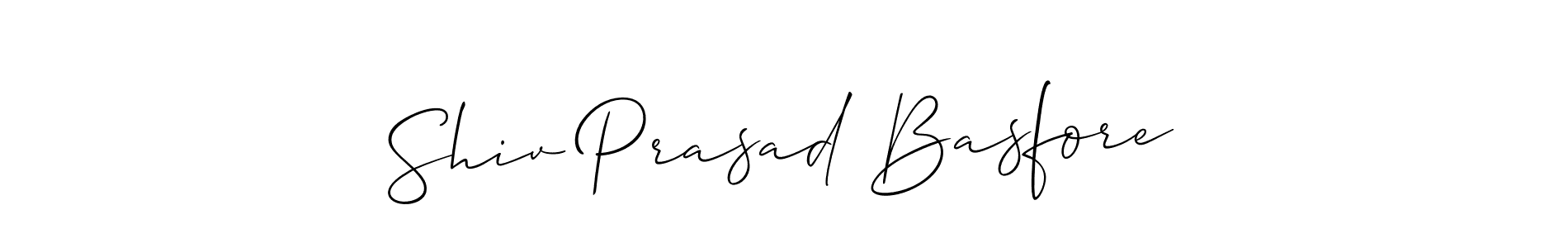 How to make Shiv Prasad Basfore signature? Allison_Script is a professional autograph style. Create handwritten signature for Shiv Prasad Basfore name. Shiv Prasad Basfore signature style 2 images and pictures png