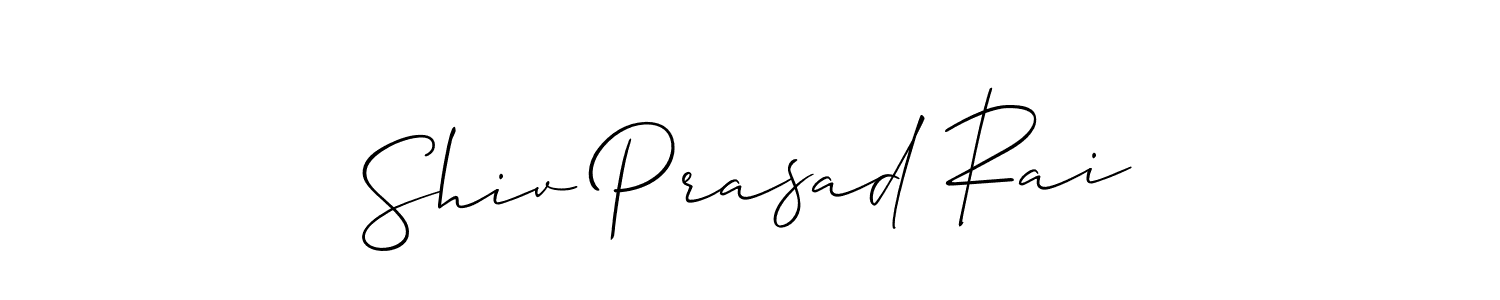 How to make Shiv Prasad Rai name signature. Use Allison_Script style for creating short signs online. This is the latest handwritten sign. Shiv Prasad Rai signature style 2 images and pictures png